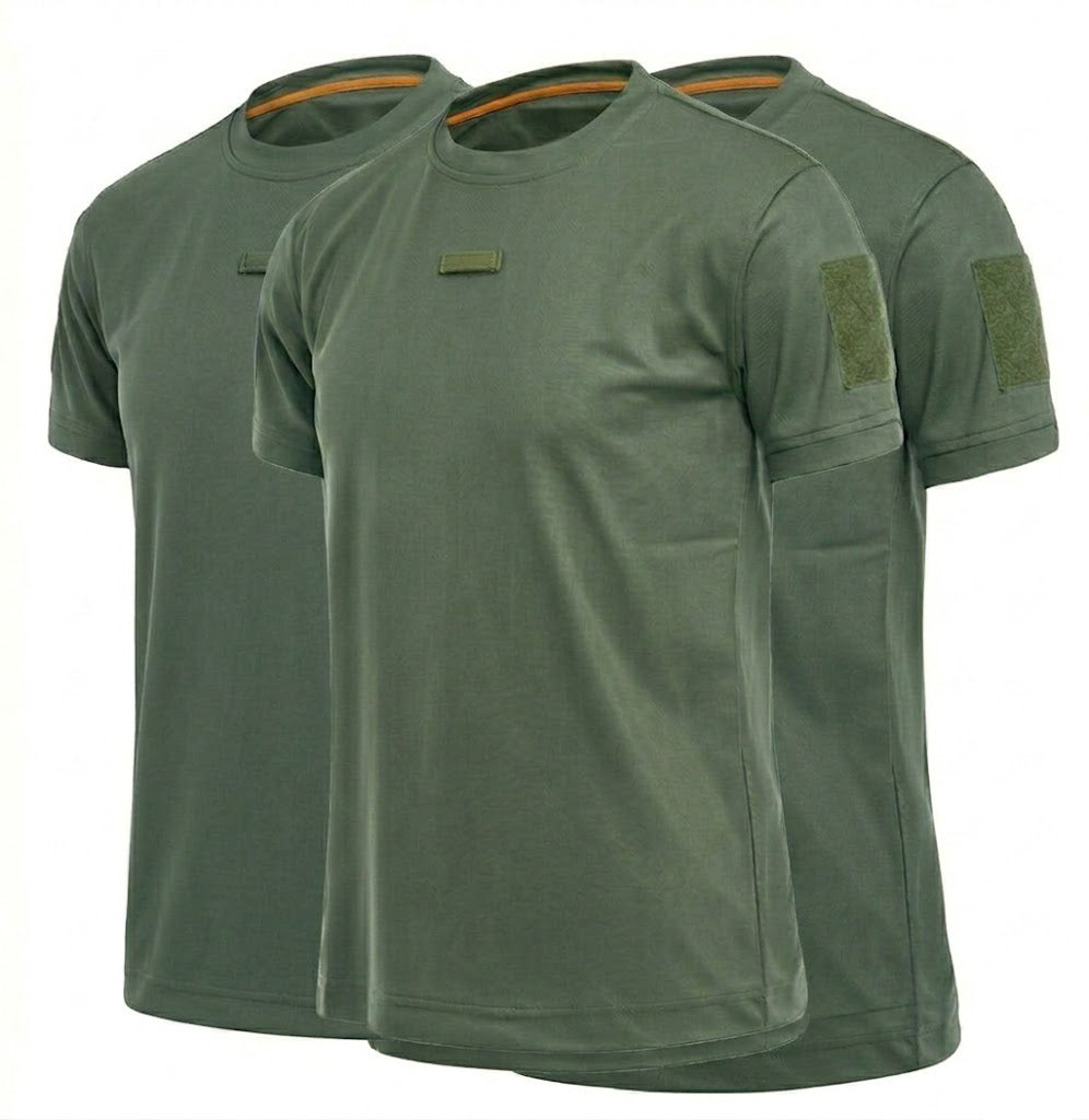 3Pack Men’s Quick-Dry Tactical T-Shirts for Summer
