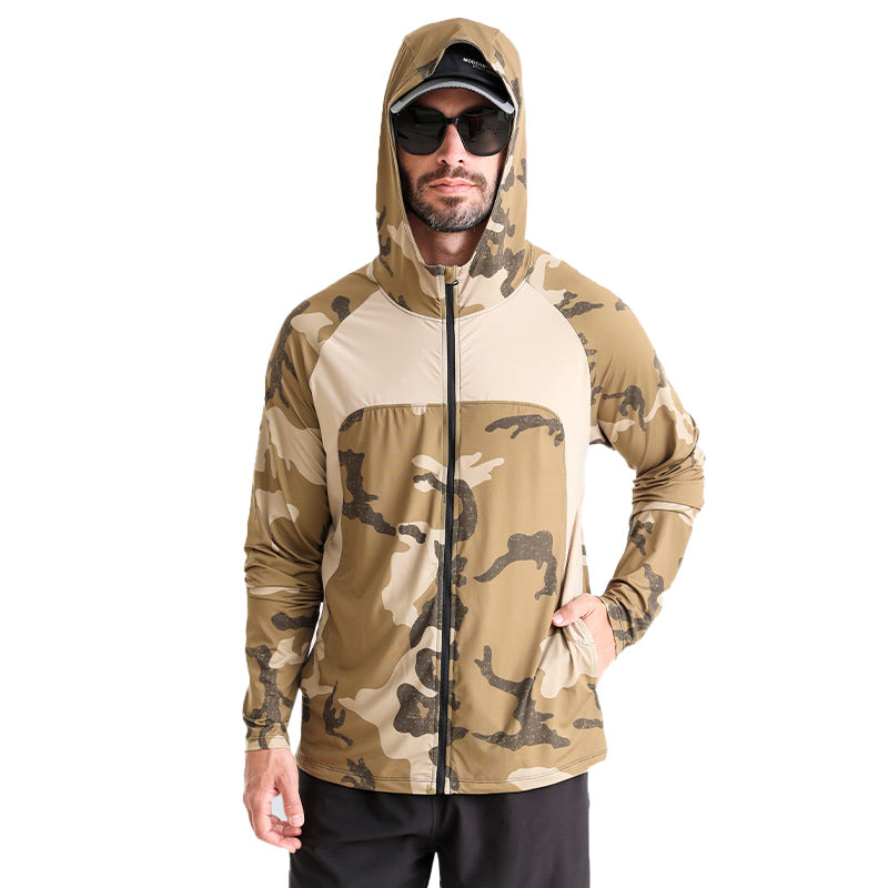 Men's Quick Dry UV Protection Hoodie Fishing Shirt
