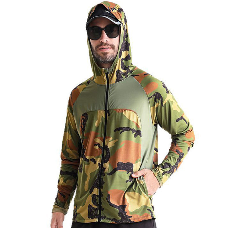 Men's Quick Dry UV Protection Hoodie Fishing Shirt