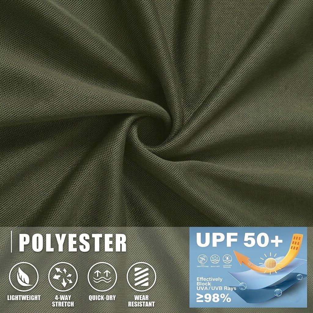 3Pack UPF 50+ Men's Quick Dry Polo T-Shirts