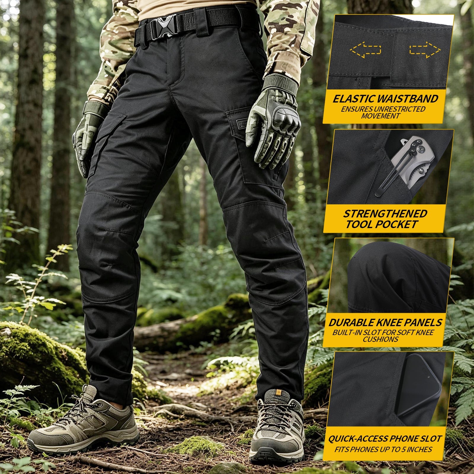 TWS Phantom Operator Tactical Pants Black