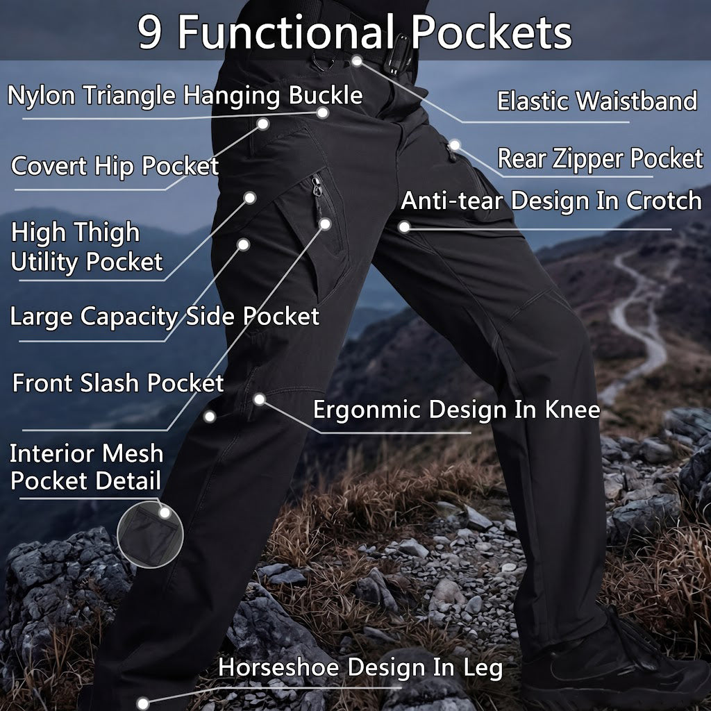 Archon IX9 Men’s Lightweight Tactical Pants – Quick-Dry Stretch Pants