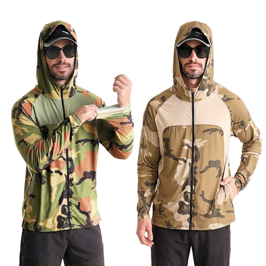 Men's Quick Dry UV Protection Hoodie Fishing Shirt