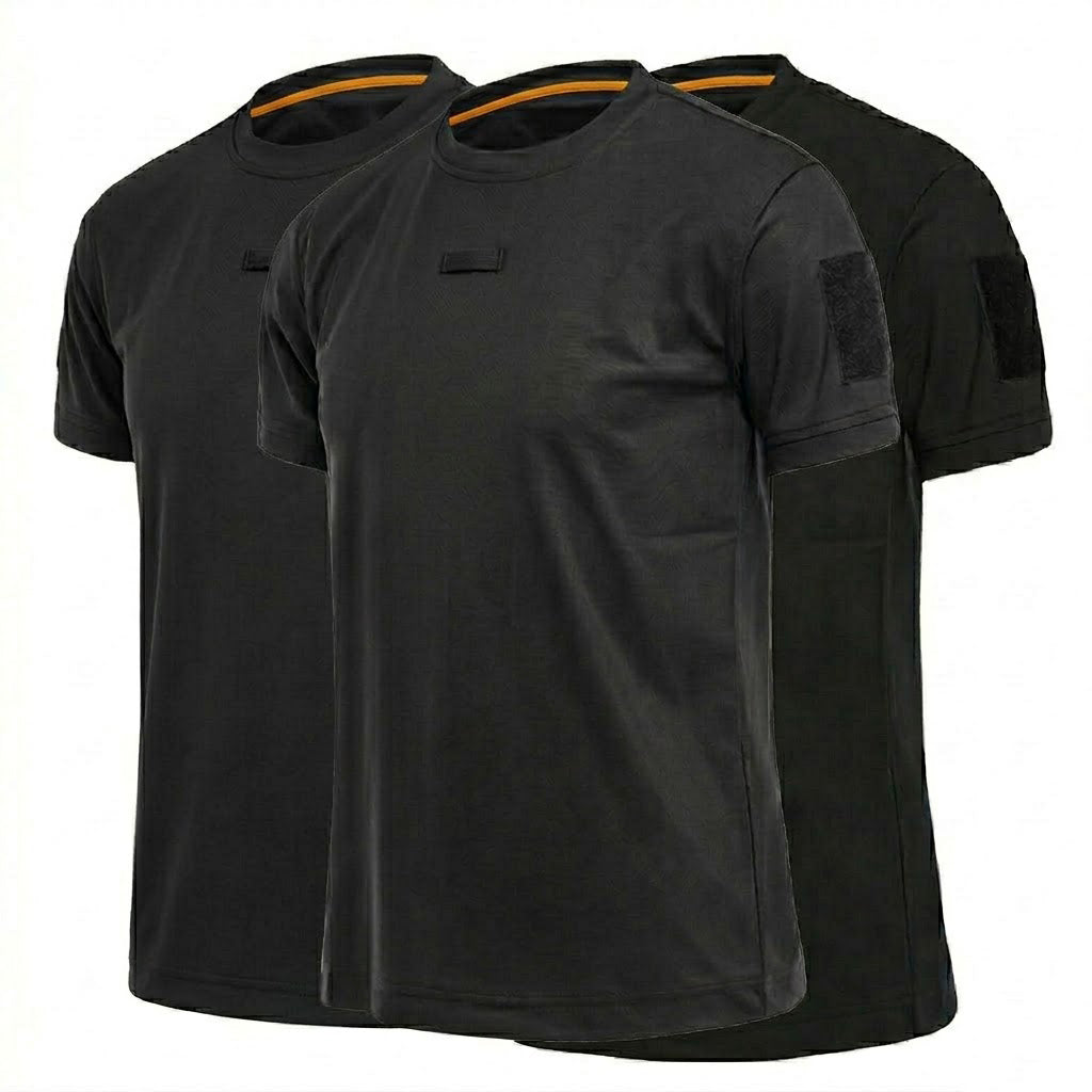 3Pack Men’s Quick-Dry Tactical T-Shirts for Summer