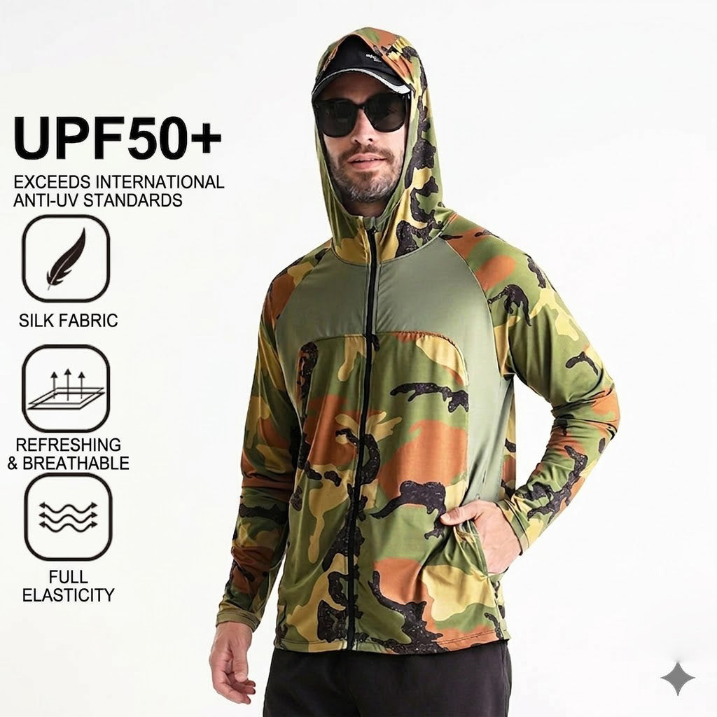 Men's Quick Dry UV Protection Hoodie Fishing Shirt