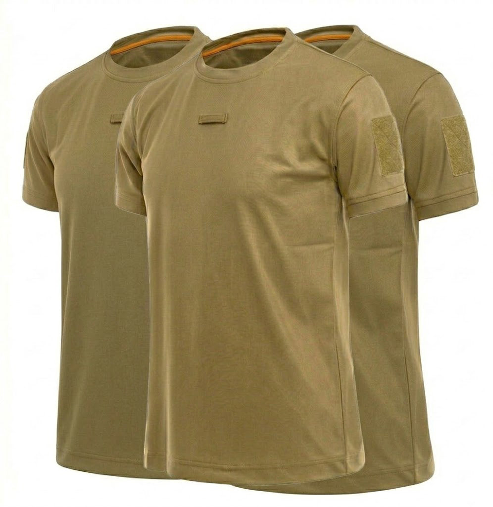 3Pack Men’s Quick-Dry Tactical T-Shirts for Summer