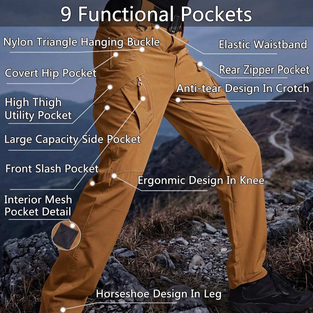 Archon IX9 Men’s Lightweight Tactical Pants – Quick-Dry Stretch Pants