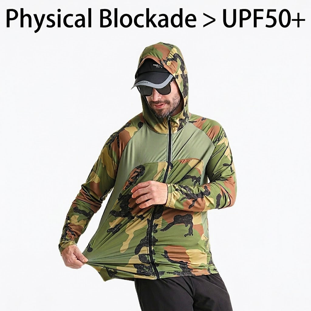 Men's Quick Dry UV Protection Hoodie Fishing Shirt