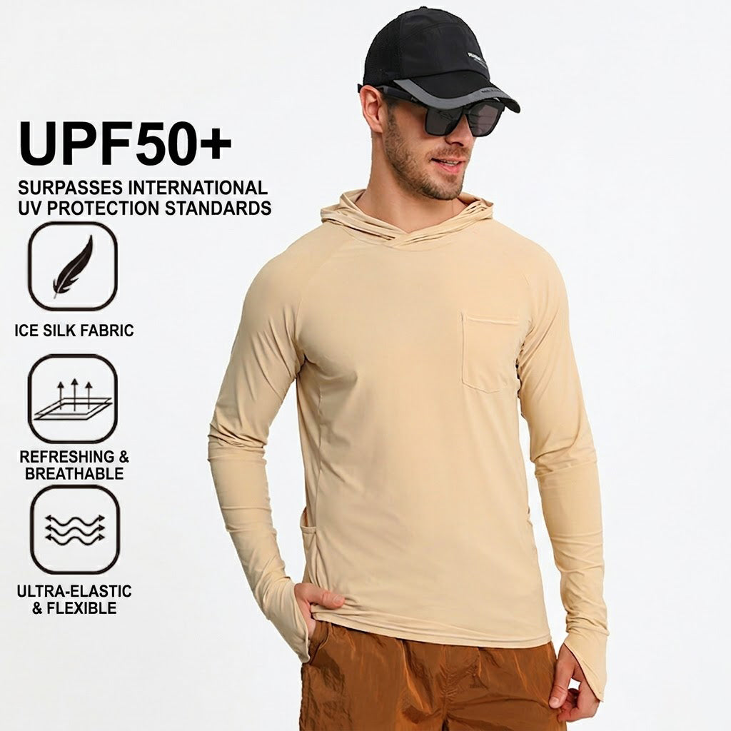 TWS Men's Quick-dry UV Protection Stretchy Fishing Shirt