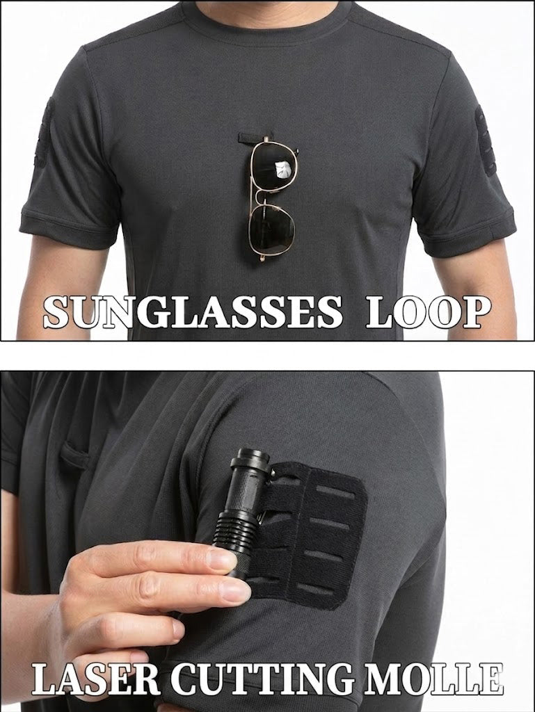 Men's Tactical Quick-Dry T-Shirts Summer Top