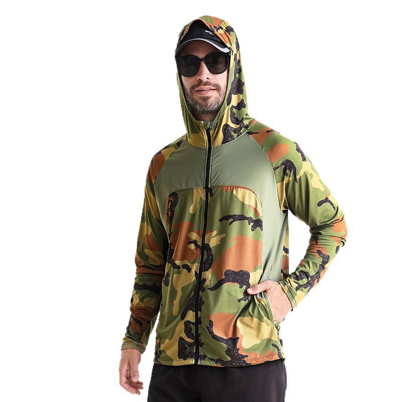Men's Quick Dry UV Protection Hoodie Fishing Shirt