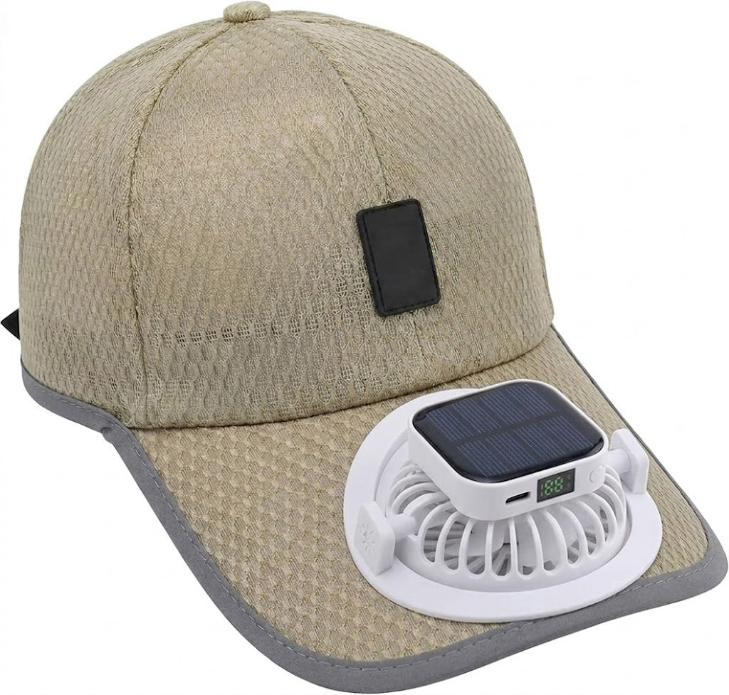Solar-Powered Fan Sun Baseball Hat Summer UV Protection Fishing Cap