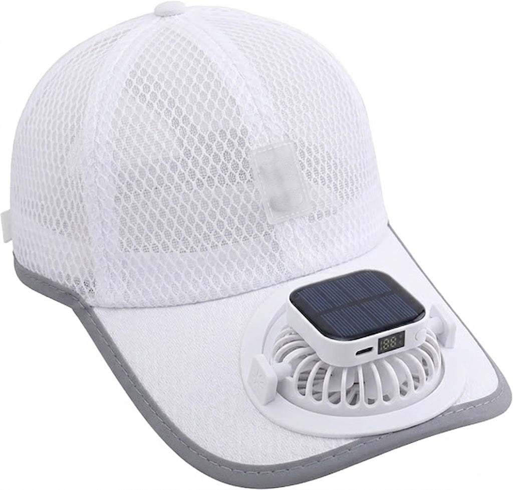Solar-Powered Fan Sun Baseball Hat Summer UV Protection Fishing Cap