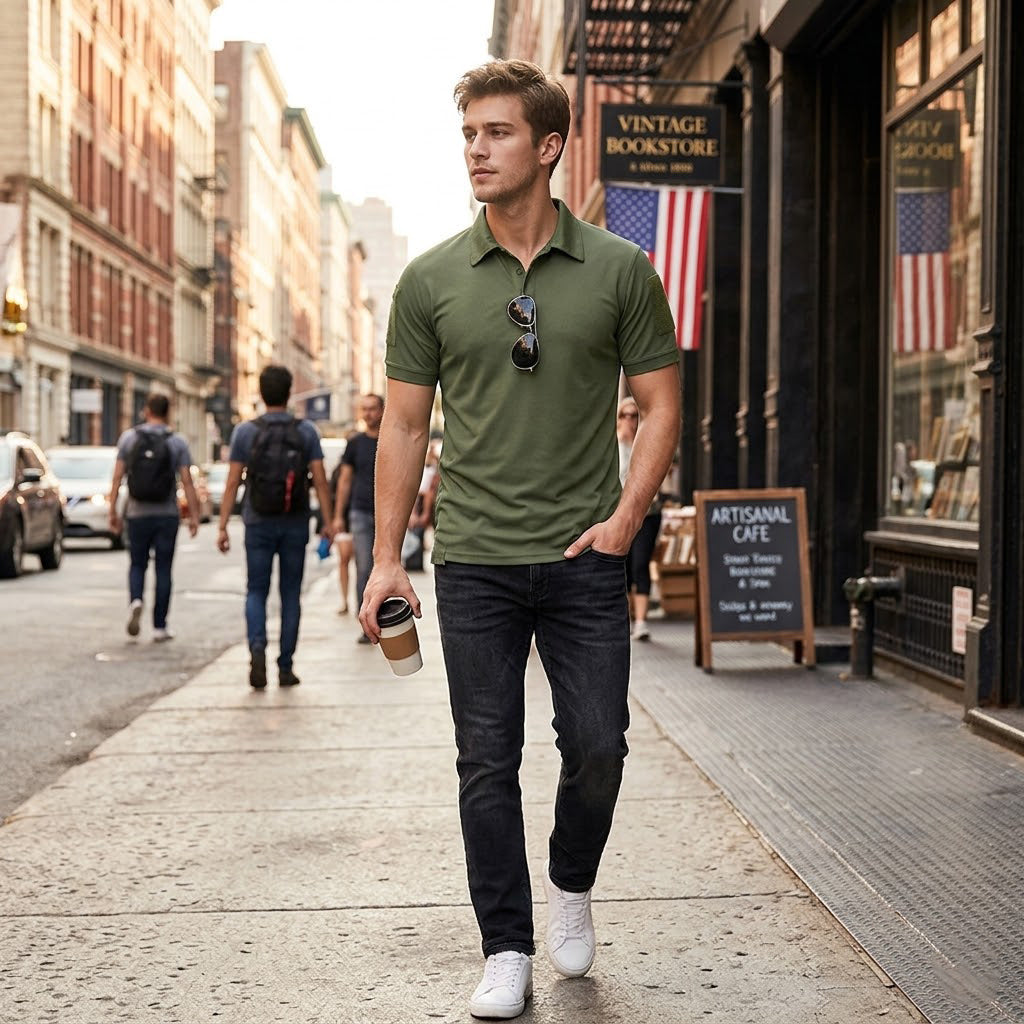 3pack Men’s Quick-Dry Wear-resistant T-Shirts Polo