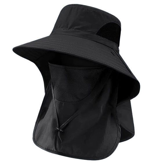 Men’s Sun Protection Fishing Hat – Lightweight Breathable with Detachable Face Cover