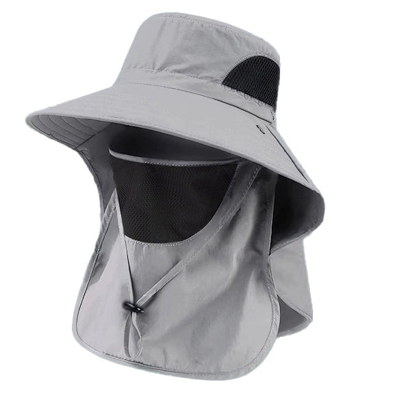 Men’s Sun Protection Fishing Hat – Lightweight Breathable with Detachable Face Cover