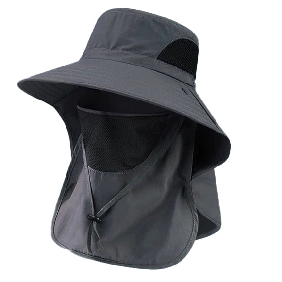 Men’s Sun Protection Fishing Hat – Lightweight Breathable with Detachable Face Cover