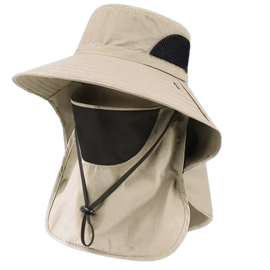 Men’s Sun Protection Fishing Hat – Lightweight Breathable with Detachable Face Cover
