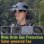 Kapelusz Solarny z Wentylatorem