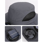 Kapelusz Solarny z Wentylatorem