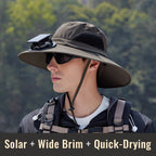 Kapelusz Solarny z Wentylatorem