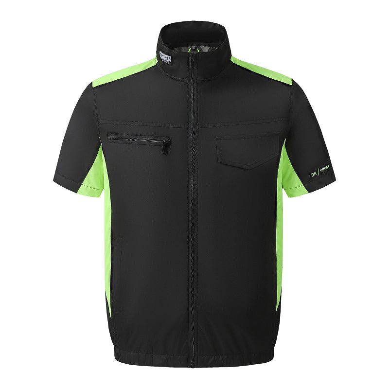 Air Cooling Shirt, 2pc Fan 18V Electric Air Conditioned T-shirt for Hot Weather Outdoor