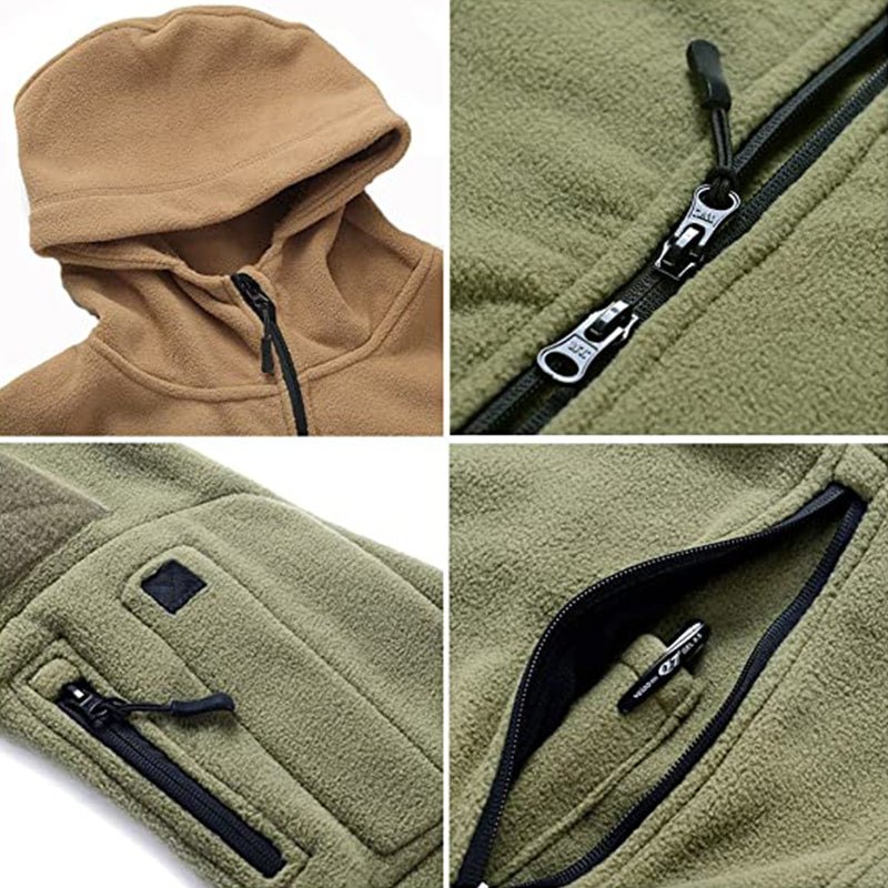 Archon Warm Fleece Hooded Tactical Military Jacket Coat - TWS USA