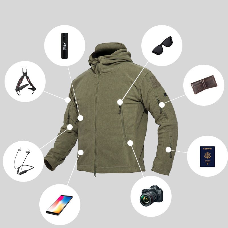 Archon Warm Fleece Hooded Tactical Military Jacket Coat - TWS USA