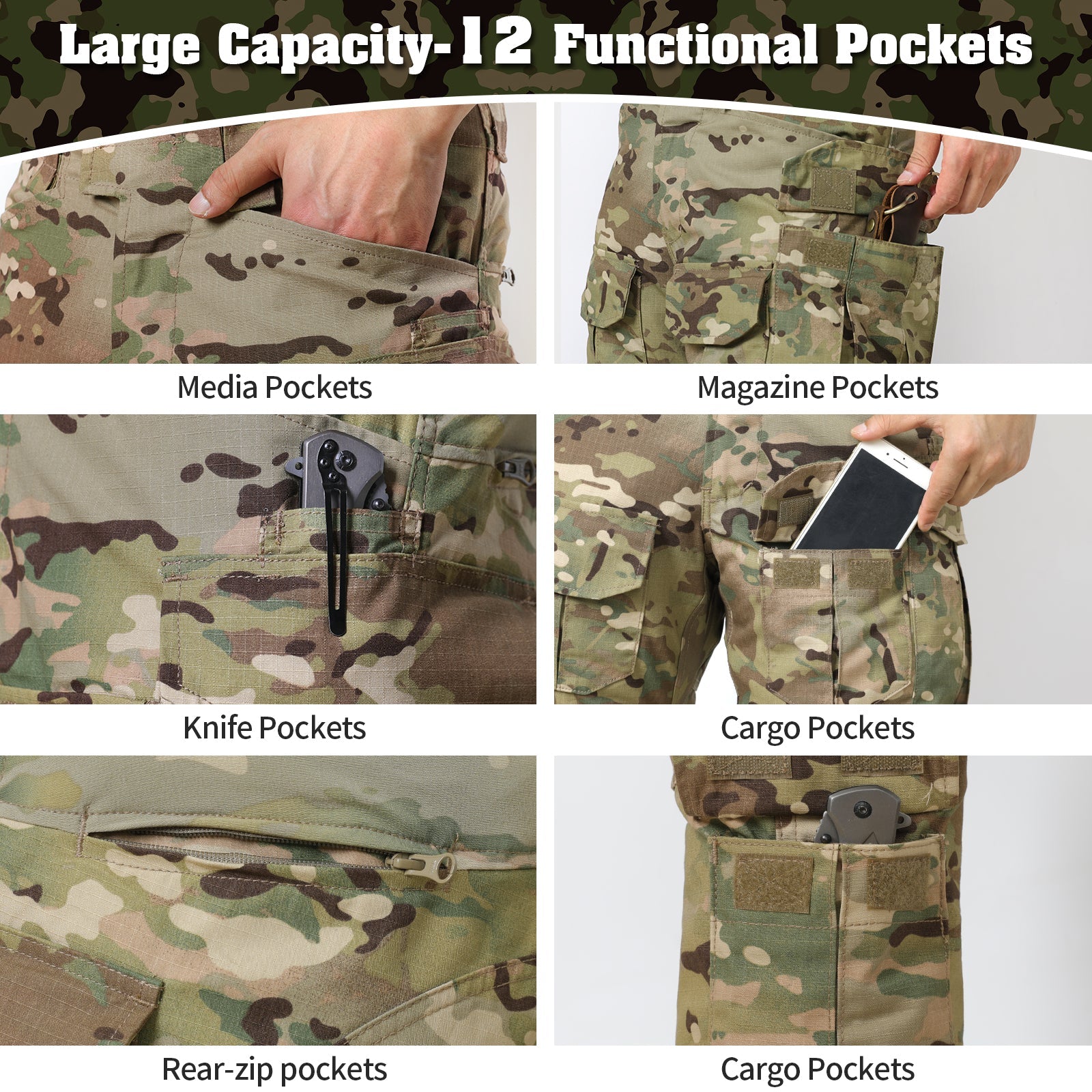 G3 Combat Pants with Knee Pads Tactical Pants - TWS USA