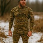 Men's Camouflage Thermal Underwear Tactical Sports Shapewear Set - TWS USA