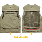 Men’s Lightweight Utility Vest – 16 - Pocket Fishing, Photography & Travel Vest with Mesh Back - TWS USA