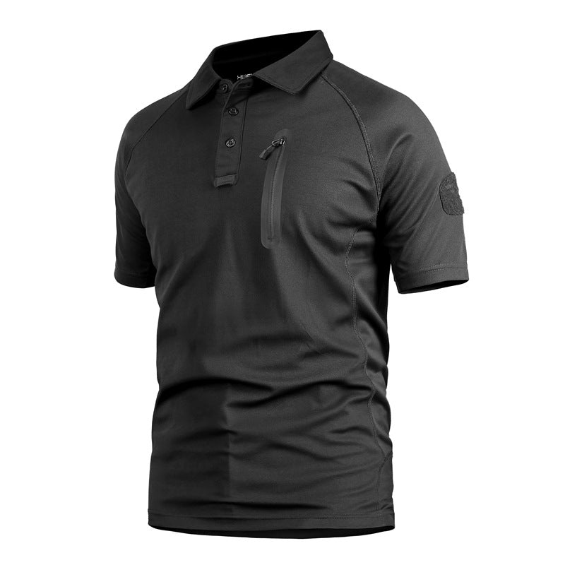 Men's Short Sleeve Quick Dry Battle Top kahki - TWS USA