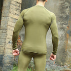 Men's Stretch Thermal Underwear Tactical Sports Shapewear Set - TWS USA