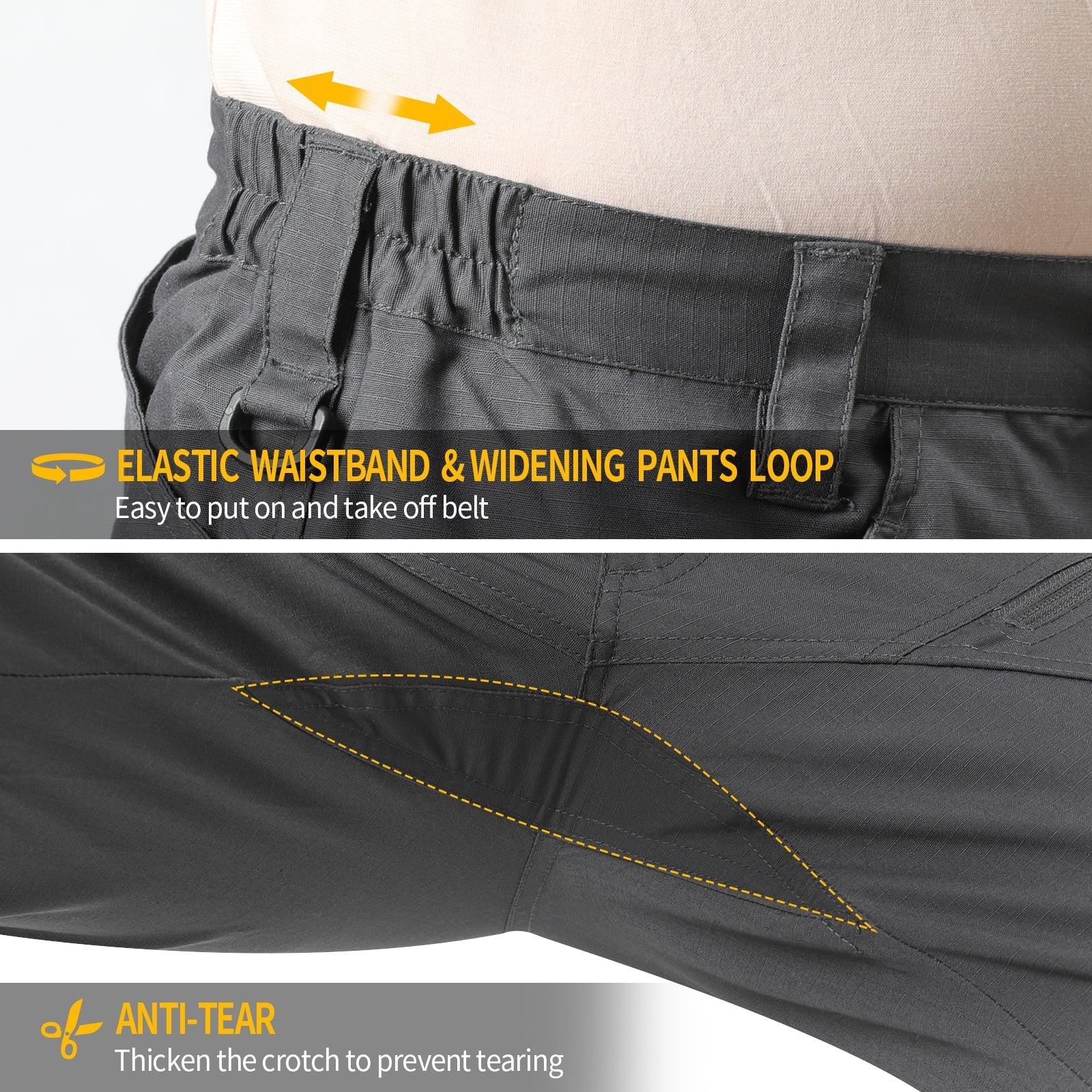 Men's Urban Pro Stretch Tactical Pants Charcoal - TWS USA