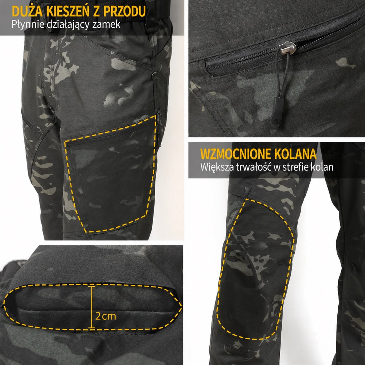 Men's Urban Pro Stretch Tactical Pants Dark Camo - TWS USA