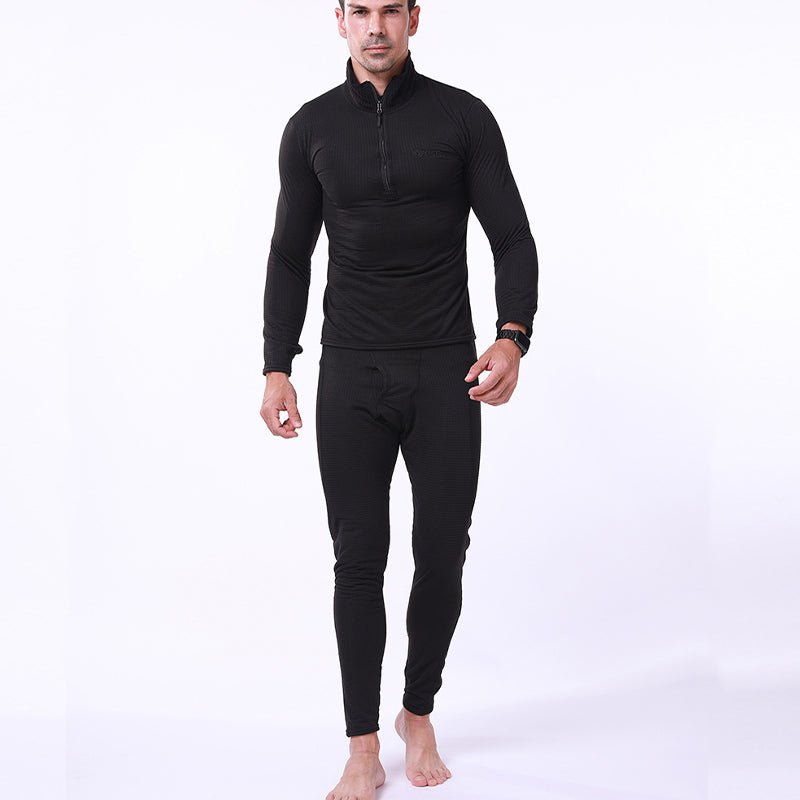Men's Warm Fleece Underwear Tactical Sports Shapewear Set - TWS USA