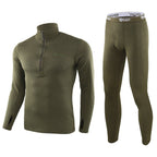 Men's Warm Fleece Underwear Tactical Sports Shapewear Set - TWS USA