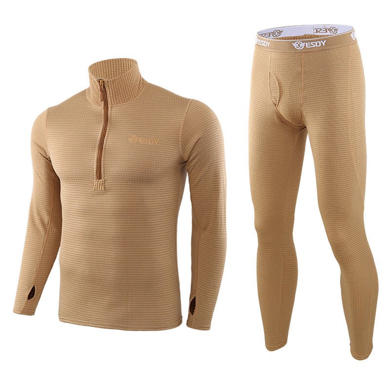 Men's Warm Fleece Underwear Tactical Sports Shapewear Set - TWS USA