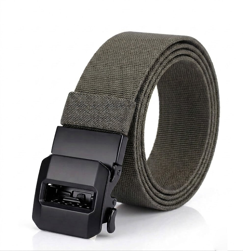Tactical Men's Nylon Elastic Quick Release Buckle Belt