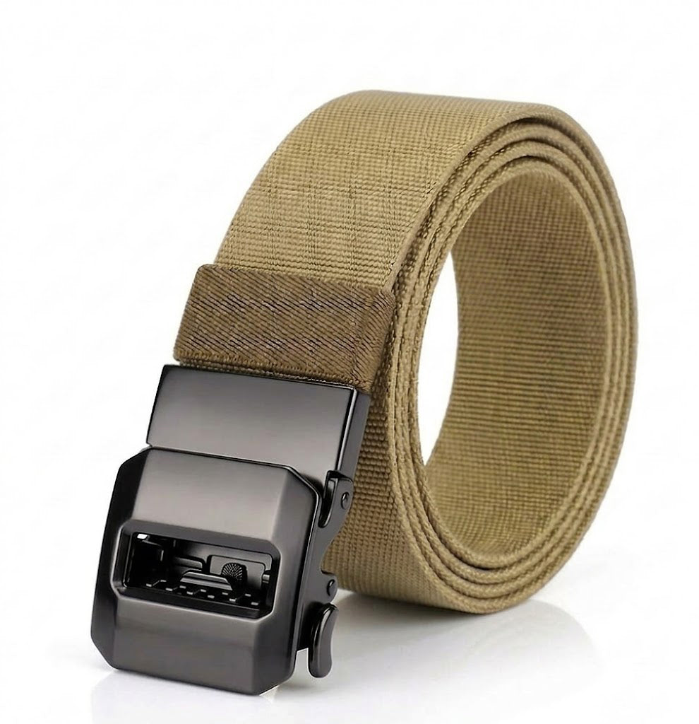 Tactical Men's Nylon Elastic Quick Release Buckle Belt
