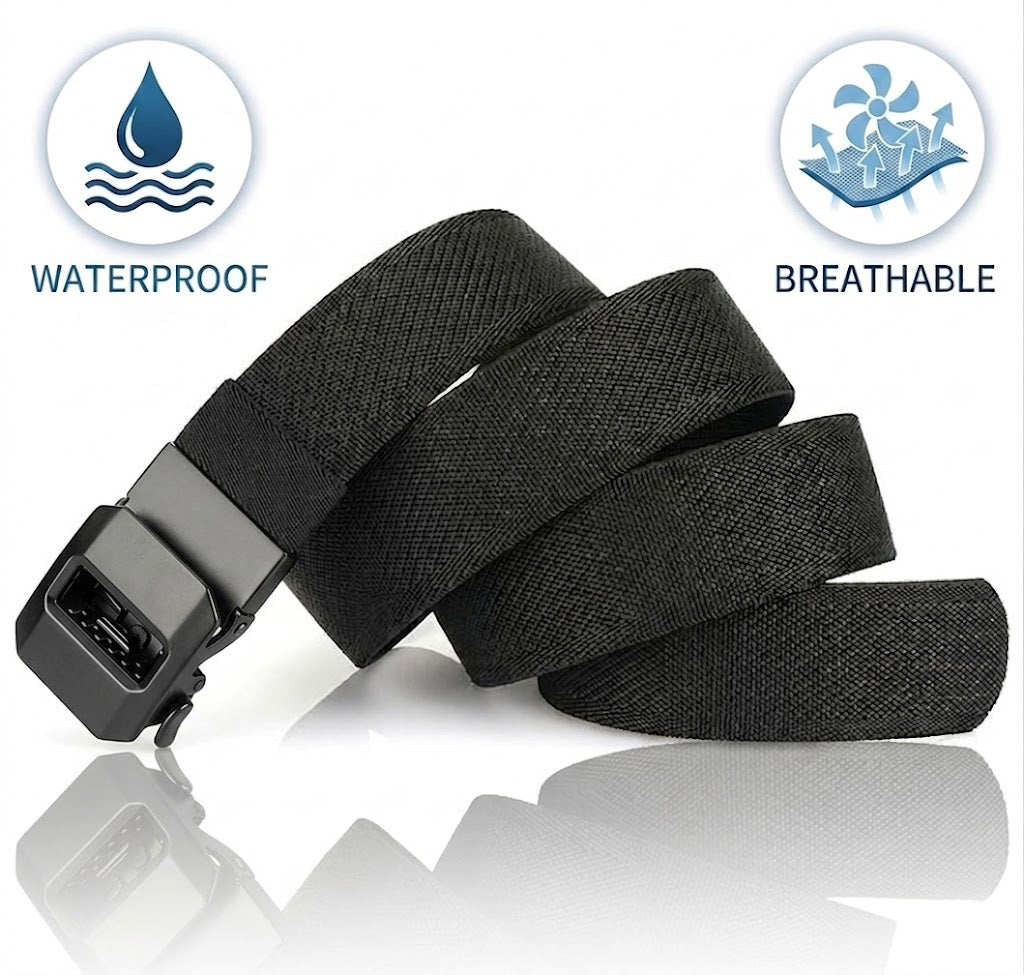 Tactical Men's Nylon Elastic Quick Release Buckle Belt