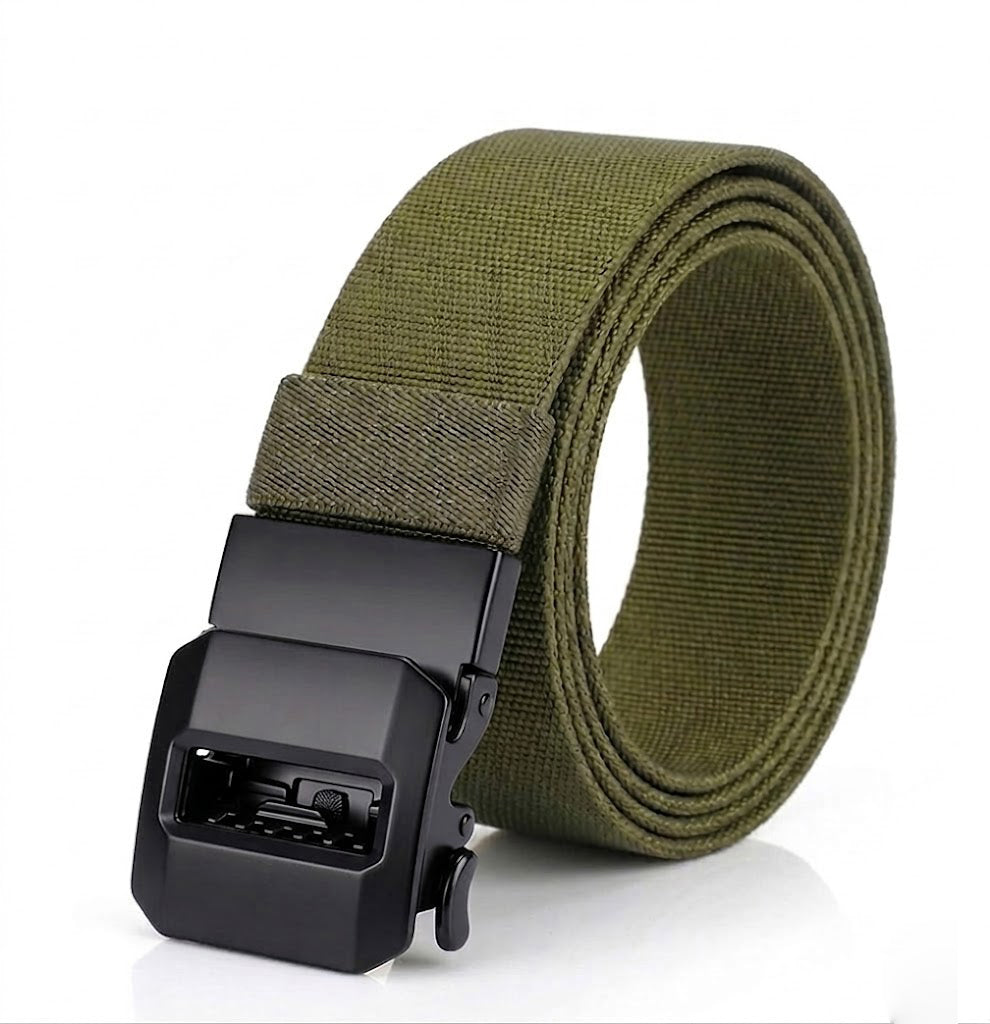 Tactical Men's Nylon Elastic Quick Release Buckle Belt