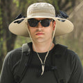 Wide Brim Sun Hat with Solar Fans – Outdoor Work, Fishing & Gardening Hat - TWS USA